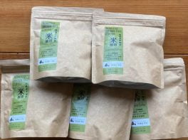 玄米珈琲「米珈琲」－自然栽培米ササシグレ使用「ティーバッグタイプ」15包×5袋