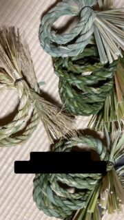 #真菰しめ縄
#ササシグレ稲藁しめ縄
#過去一作ってれ