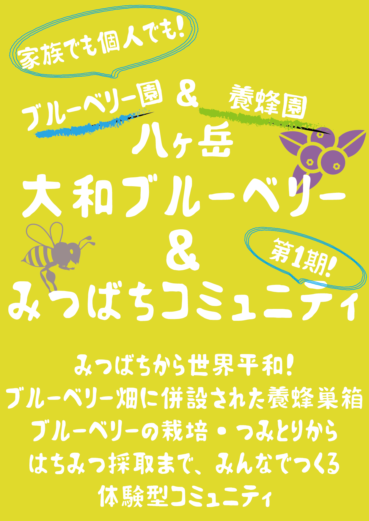 大和ブルーベリー＆日本みつばちコミュニティ会員